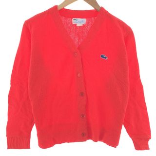 ラコステ(LACOSTE)の古着 ラコステ LACOSTE HAYMAKER アクリルニットカーディガン レディースXS ヴィンテージ /eaa390614(カーディガン)