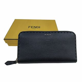 FENDI - 570超美品 フェンディ 二つ折り長財布 ズッカ レザー