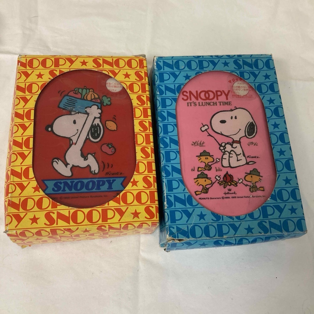 PEANUTS(ピーナッツ)のレトロ　スヌーピー  弁当箱　ランチボックス　vintage peanuts エンタメ/ホビーのおもちゃ/ぬいぐるみ(キャラクターグッズ)の商品写真