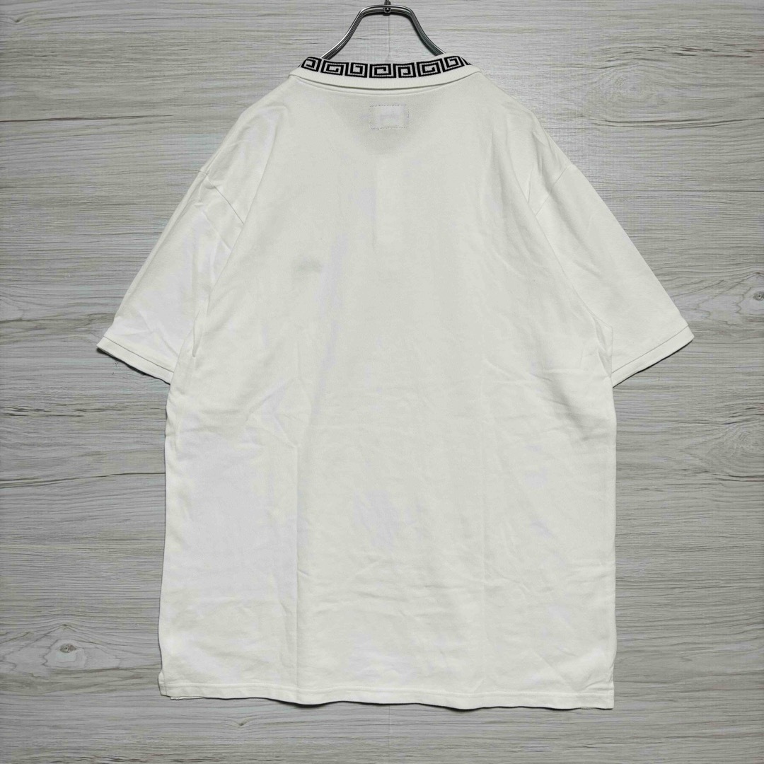 STUSSY(ステューシー)の【希少デザイン】STUSSY ステューシー　ポロシャツ　XLサイズ　刺繍ロゴ メンズのトップス(ポロシャツ)の商品写真