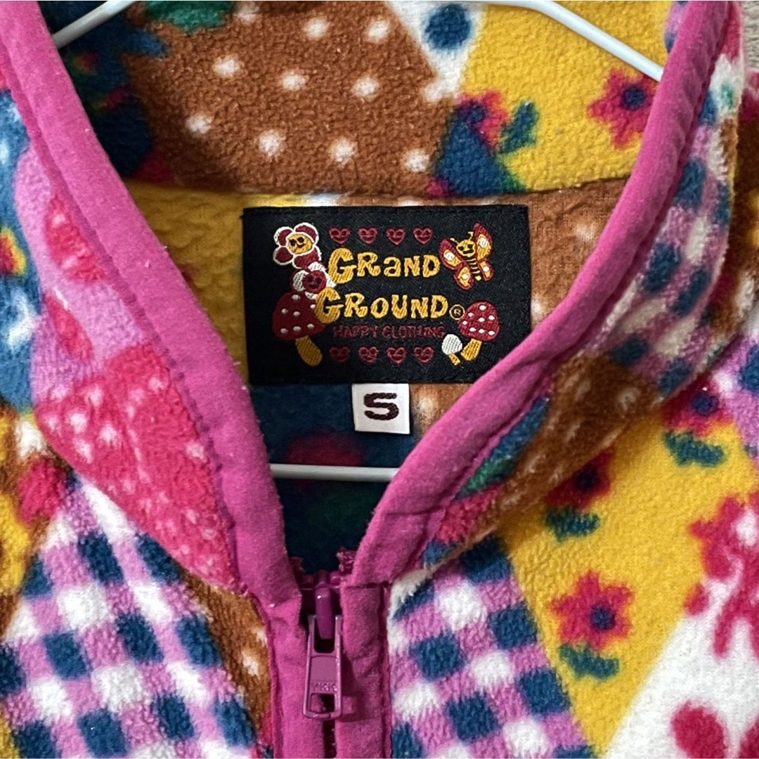 GrandGround(グラグラ)のグラグラ GRAND GROUND アウター フリース　子供服 キッズ キッズ/ベビー/マタニティのキッズ服女の子用(90cm~)(ジャケット/上着)の商品写真