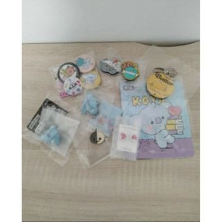 bt21 缶バッチ&キーホルダー セット 【まとめ売り】(アイドルグッズ)