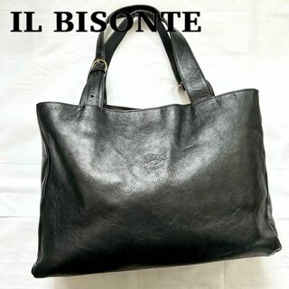 IL BISONTE - ✨極美品✨ 激レア　イルビゾンテ　トートバッグ　ハンドバッグ　本革　黒　ブラック