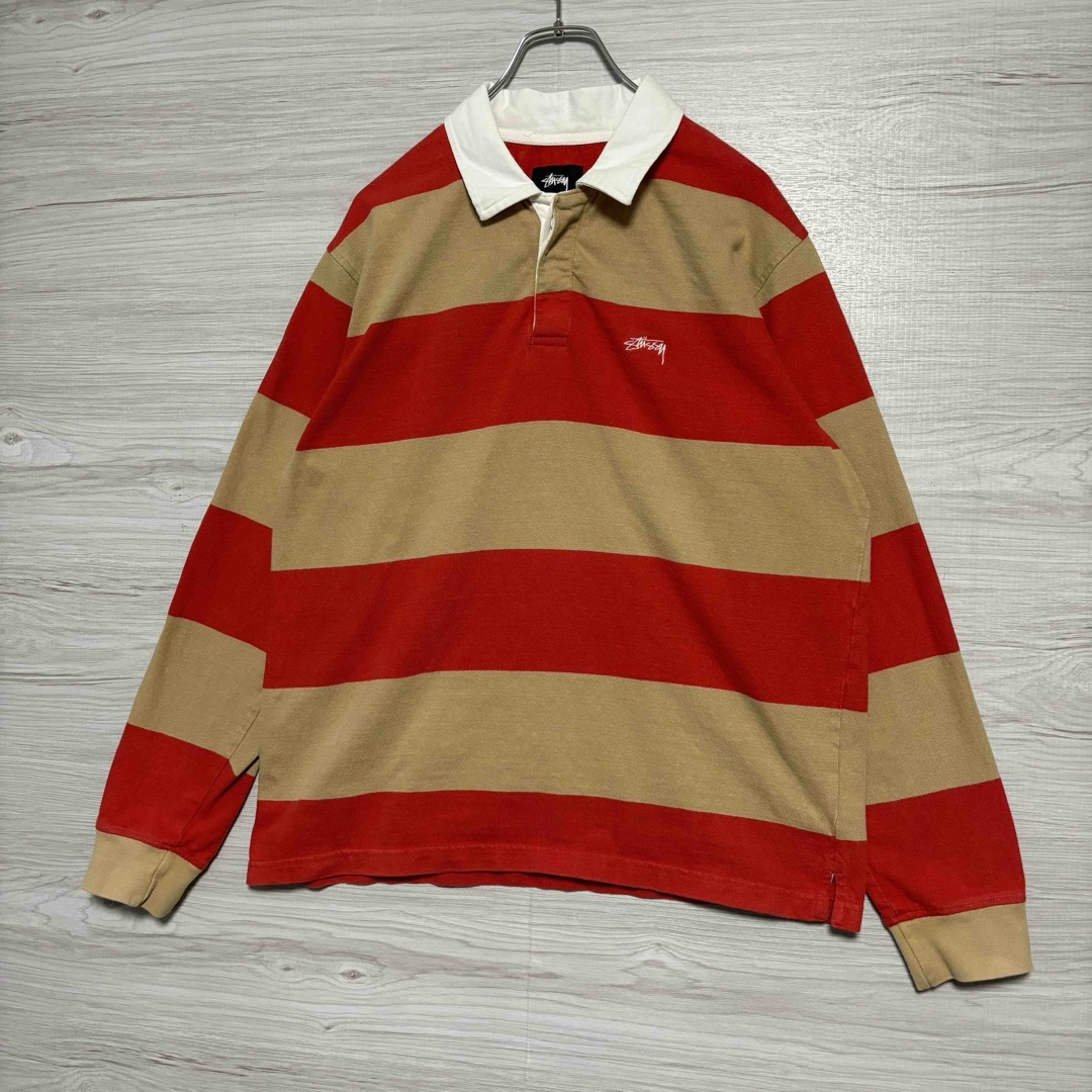 STUSSY - 【入手困難】STUSSY ステューシー ラガーシャツ 太 STUSSY - 【入手困難】STUSSY ステューシー ラガーシャツ 太