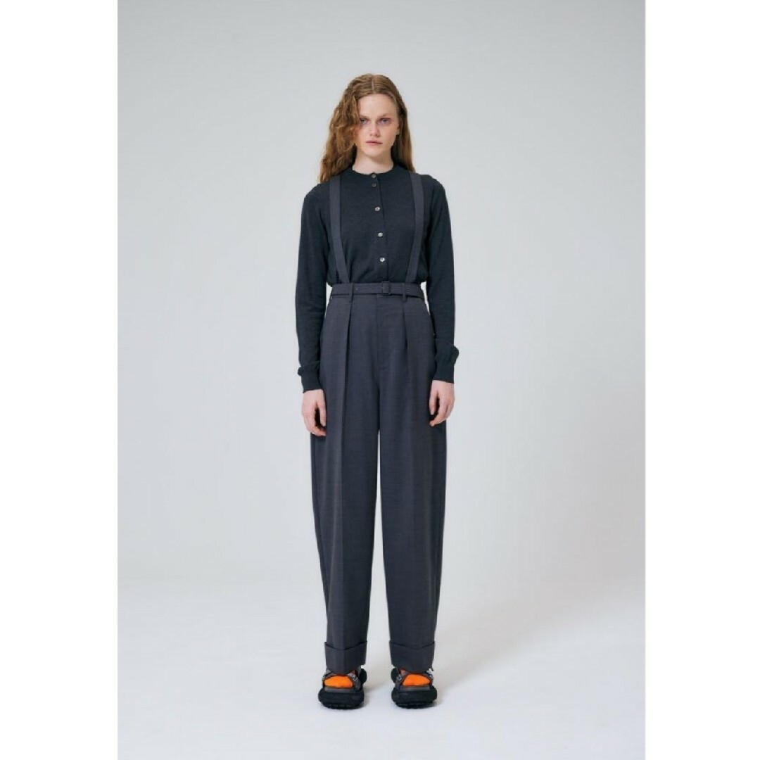 ENFOLD(エンフォルド)の美品【ENFOLD】BELT-OVERALLS TROUSERS サロペット レディースのパンツ(サロペット/オーバーオール)の商品写真