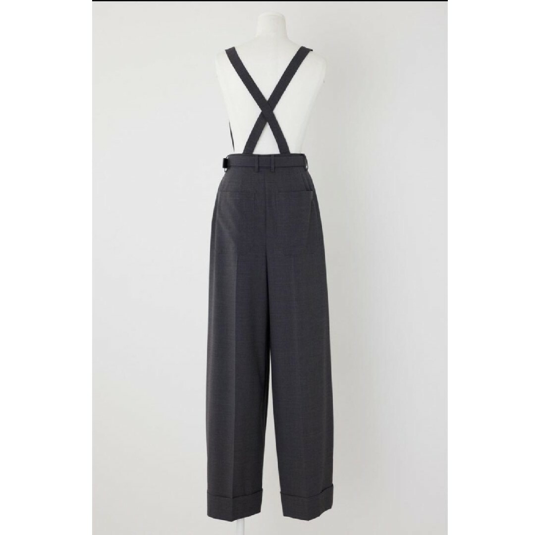 ENFOLD(エンフォルド)の美品【ENFOLD】BELT-OVERALLS TROUSERS サロペット レディースのパンツ(サロペット/オーバーオール)の商品写真