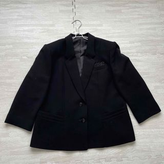  ジャケット 黒 13号大きいサイズセレモニーフォーマル 式典冠婚葬祭喪服礼(礼服/喪服)