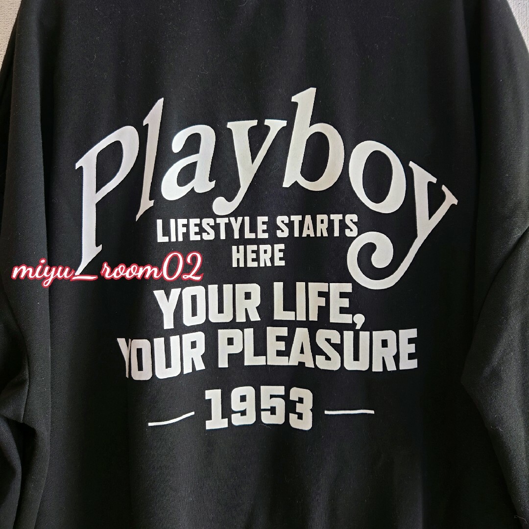 PLAYBOY(プレイボーイ)の【新品☆】プレイボーイ トレーナー　PLAYBOY　4L レディースのトップス(トレーナー/スウェット)の商品写真