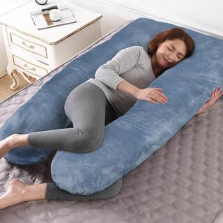 抱き枕 妊婦 だきまくら 授乳クッション U字型 全身枕うつ伏せ 寝枕 体圧分散(枕)