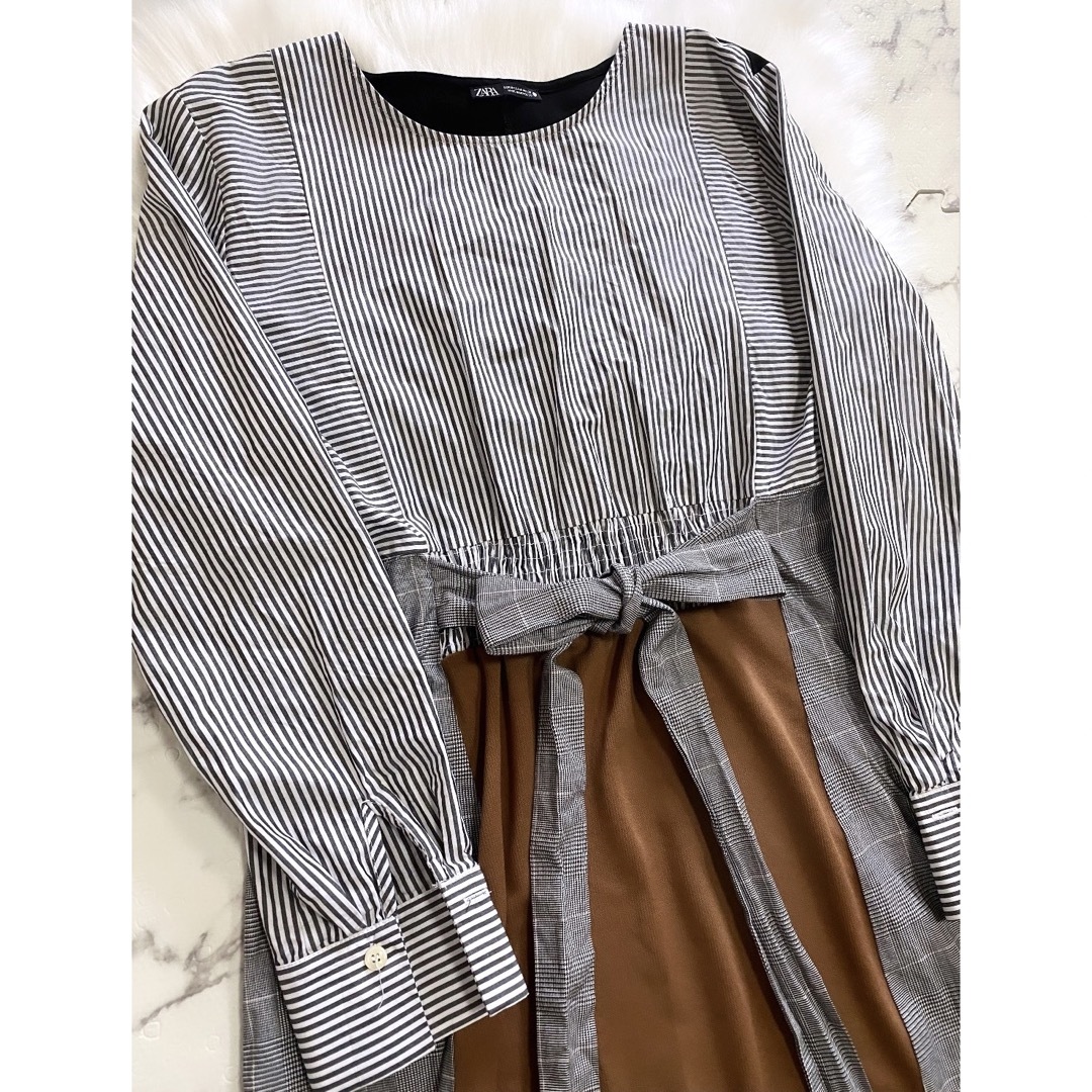 ZARA(ザラ)のシャツワンピース ♡ ナノユニバース ミラオーウェン ザラ ブージュルード レディースのワンピース(ロングワンピース/マキシワンピース)の商品写真