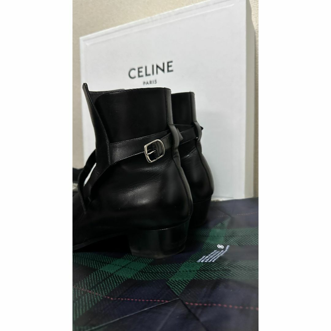 CELINE セリーヌ ドラッグストア ジョードプルブーツ 3cm 41 黒 - 靴