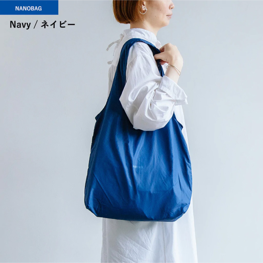 新品 NANOBAG STANDARD ネイビー レディースのバッグ(エコバッグ)の商品写真