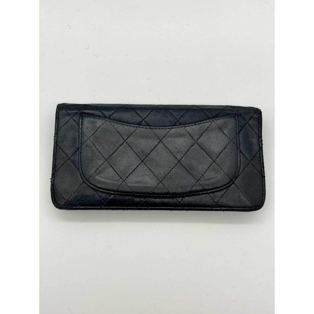 CHANEL(シャネル)のシャネル　ラムスキン　マトラッセ　二つ折り長財布　ブラック レディースのファッション小物(財布)の商品写真