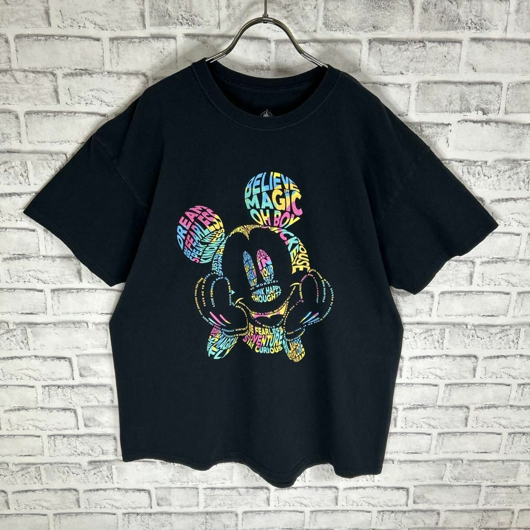 Disney(ディズニー)のDisney ディズニー ミッキー ロゴ キャラクター Tシャツ 半袖 輸入品 メンズのトップス(Tシャツ/カットソー(半袖/袖なし))の商品写真