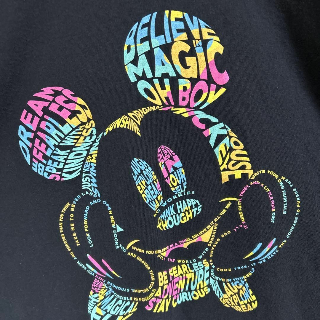 Disney(ディズニー)のDisney ディズニー ミッキー ロゴ キャラクター Tシャツ 半袖 輸入品 メンズのトップス(Tシャツ/カットソー(半袖/袖なし))の商品写真