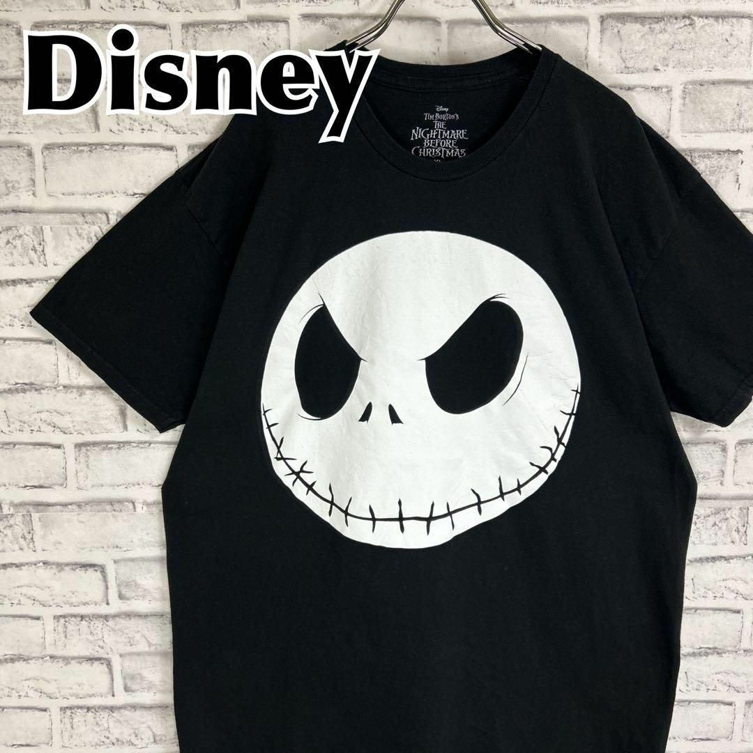 Disney(ディズニー)のナイトメアービフォアクリスマス ジャック ビッグフェイス Tシャツ 半袖 輸入品 メンズのトップス(Tシャツ/カットソー(半袖/袖なし))の商品写真