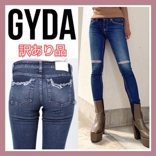 ジェイダ(GYDA)のGYDA ♡ J/W ポケットデザインKNEEダメージスキニーデニムパンツ(デニム/ジーンズ)