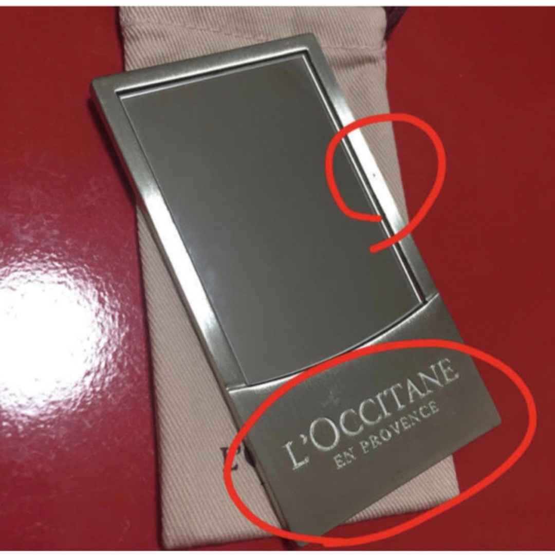 L'OCCITANE(ロクシタン)のロクシタン　ミニミラー(ローズ柄) レディースのファッション小物(ミラー)の商品写真
