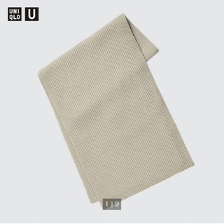 ユニクロ(UNIQLO)の新品　ユニクロU UNIQLO U 2023秋冬　チャンキーストール ナチュラル(マフラー/ショール)