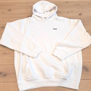 フィラ(FILA)の【FILA】パーカー（L）フーディー ワンポイントロゴ ホワイト スポーツ(パーカー)