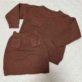 韓国子供服  ニット セーター  スカート  セットアップ  size110(ニット)