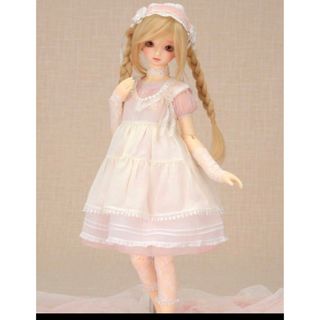 ボークス(VOLKS)のボークス　SDサイズ　ナチュラルレースワンピースセット　洋服　ドール服(人形)