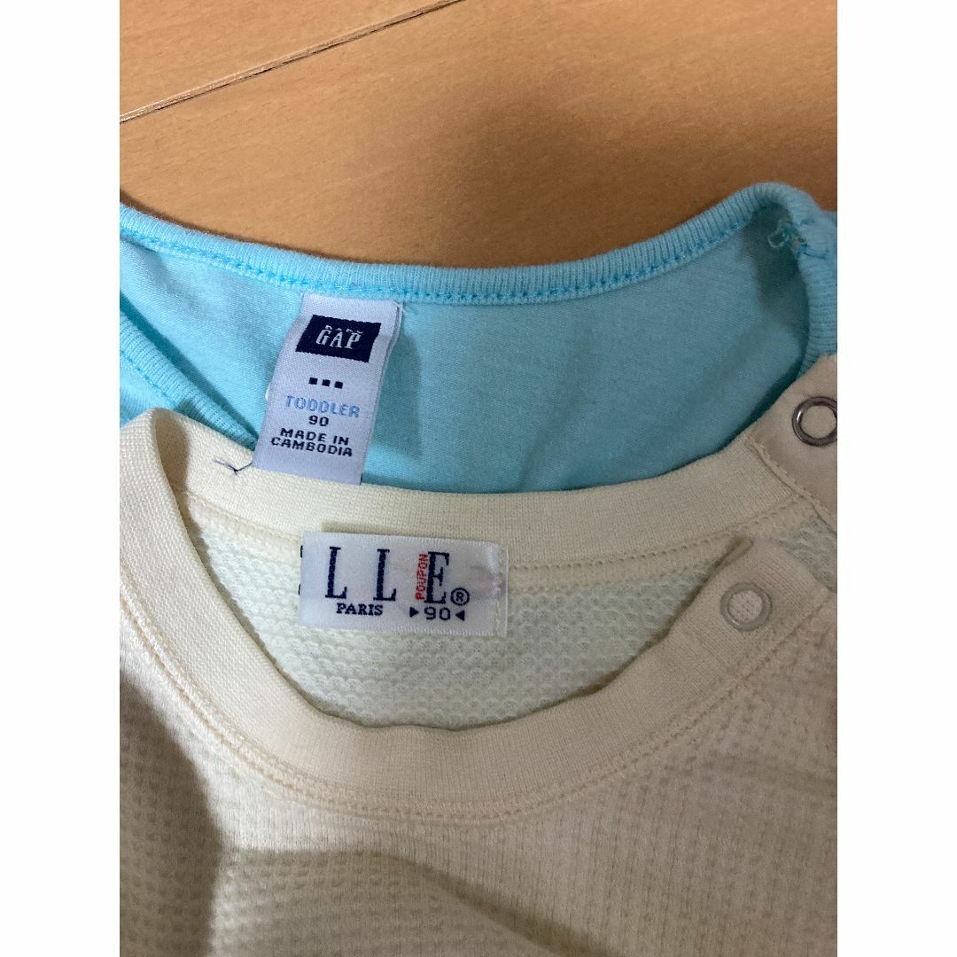 ELLE(エル)の90センチ長袖3枚セット キッズ/ベビー/マタニティのキッズ服女の子用(90cm~)(Tシャツ/カットソー)の商品写真