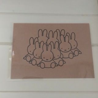 ミッフィー(miffy)のミッフィー　ポストカード　Miffy　クラフト紙　クラフト　ハガキ(使用済み切手/官製はがき)