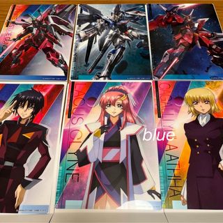 ガンダムSEED FREEDOM クリアビジュアルポスター6枚(キャラクターグッズ)