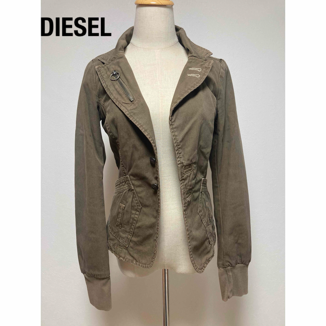 DIESEL(ディーゼル)のDIESEL ディーゼル レディース　ジャケット　カーキー ジャケット アウター レディースのジャケット/アウター(Gジャン/デニムジャケット)の商品写真