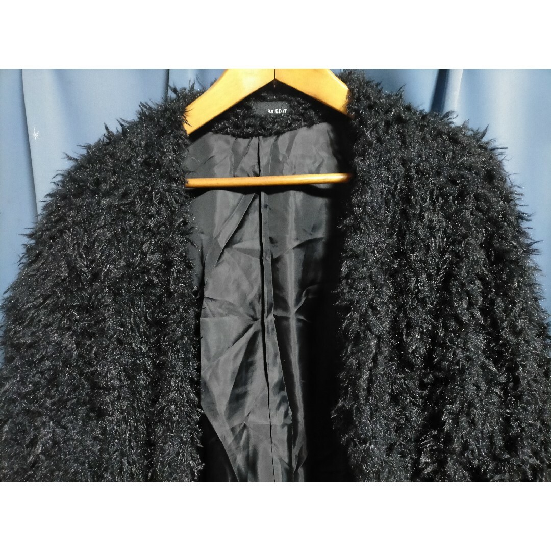 Re:EDIT(リエディ)のRe:EDIT シャギージャケット レディースのジャケット/アウター(毛皮/ファーコート)の商品写真