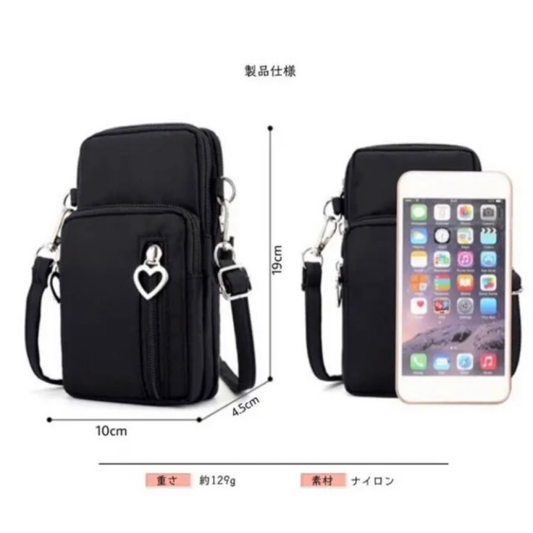 ショルダー ポーチ スマホ iPhoneケース バック ポシェット サコッシュ レディースのバッグ(ショルダーバッグ)の商品写真