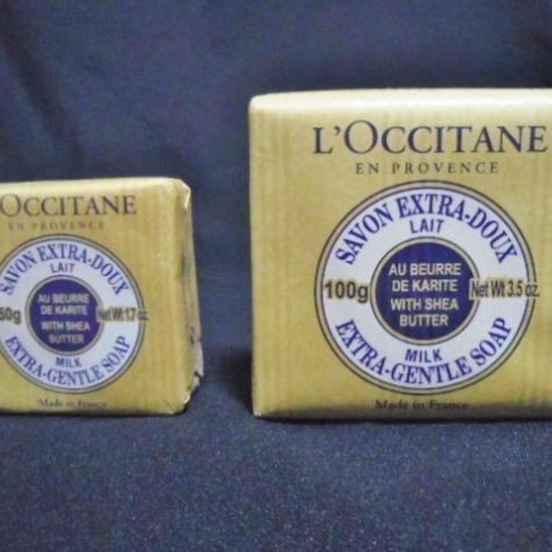 L'OCCITANE(ロクシタン)の2点 ロクシタン SHソープ ミルク 化粧石けん/シアバターLOCCITAN石鹸 コスメ/美容のスキンケア/基礎化粧品(洗顔料)の商品写真