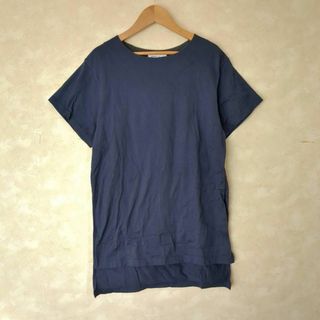 アダムエロぺ(Adam et Rope')の【38】アダムエロペ　ADAM ET ROPÉ    半袖カットソー　スリット(Tシャツ(半袖/袖なし))