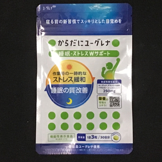 ユーグレナ(EUGLENA)のからだにユーグレナ 睡眠 ・ ストレス Wサポート 30日分機能性表示食品(その他)