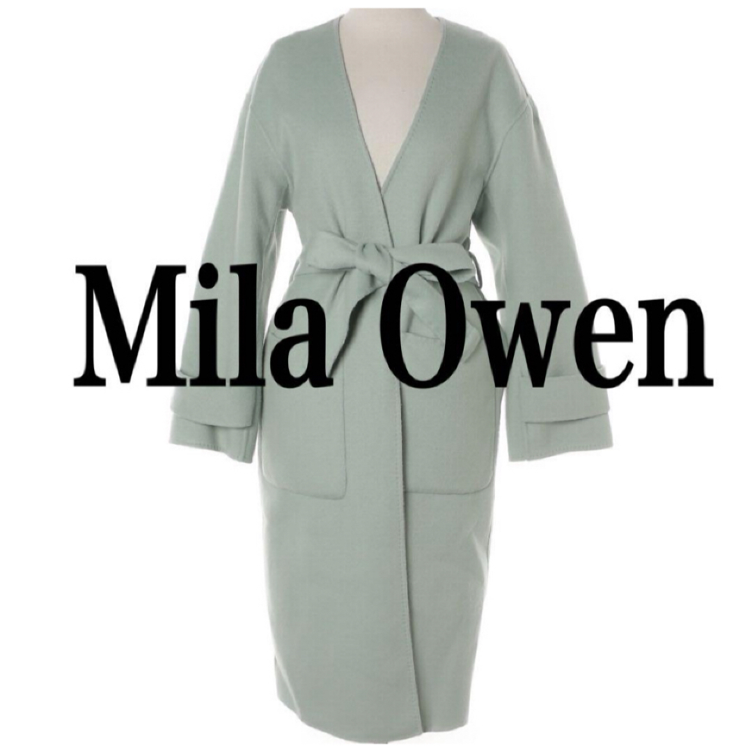 Mila Owen  ミラオーウェン  ガウンコート   XS レディースのジャケット/アウター(ガウンコート)の商品写真