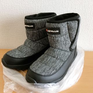 しまむら - しまむら AIRWALK男の子 ブーツ 防汚 撥水 防滑 グレー 黒 20cm