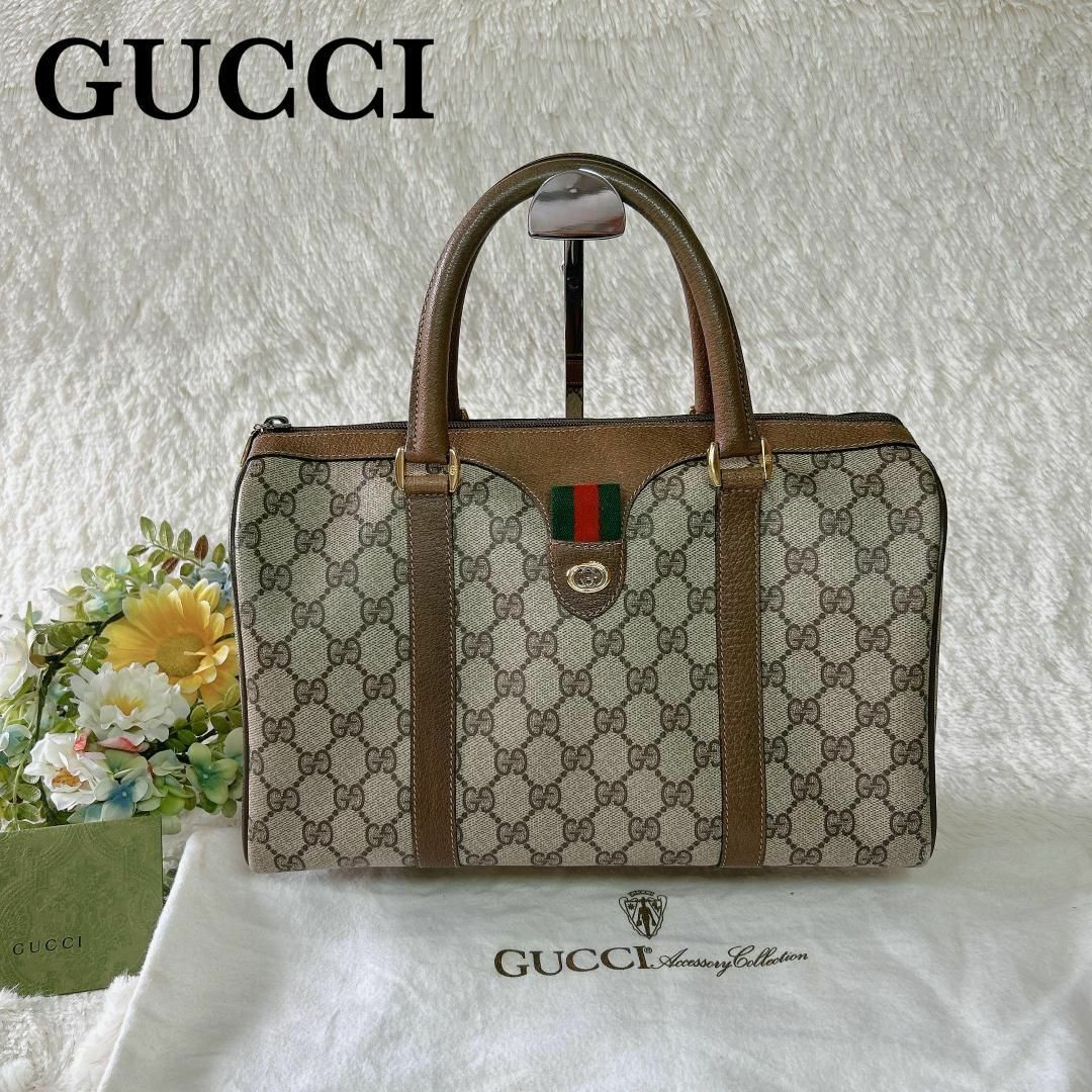 Gucci - ☆美品☆グッチ オールド シェリーライン ミニ ボストン