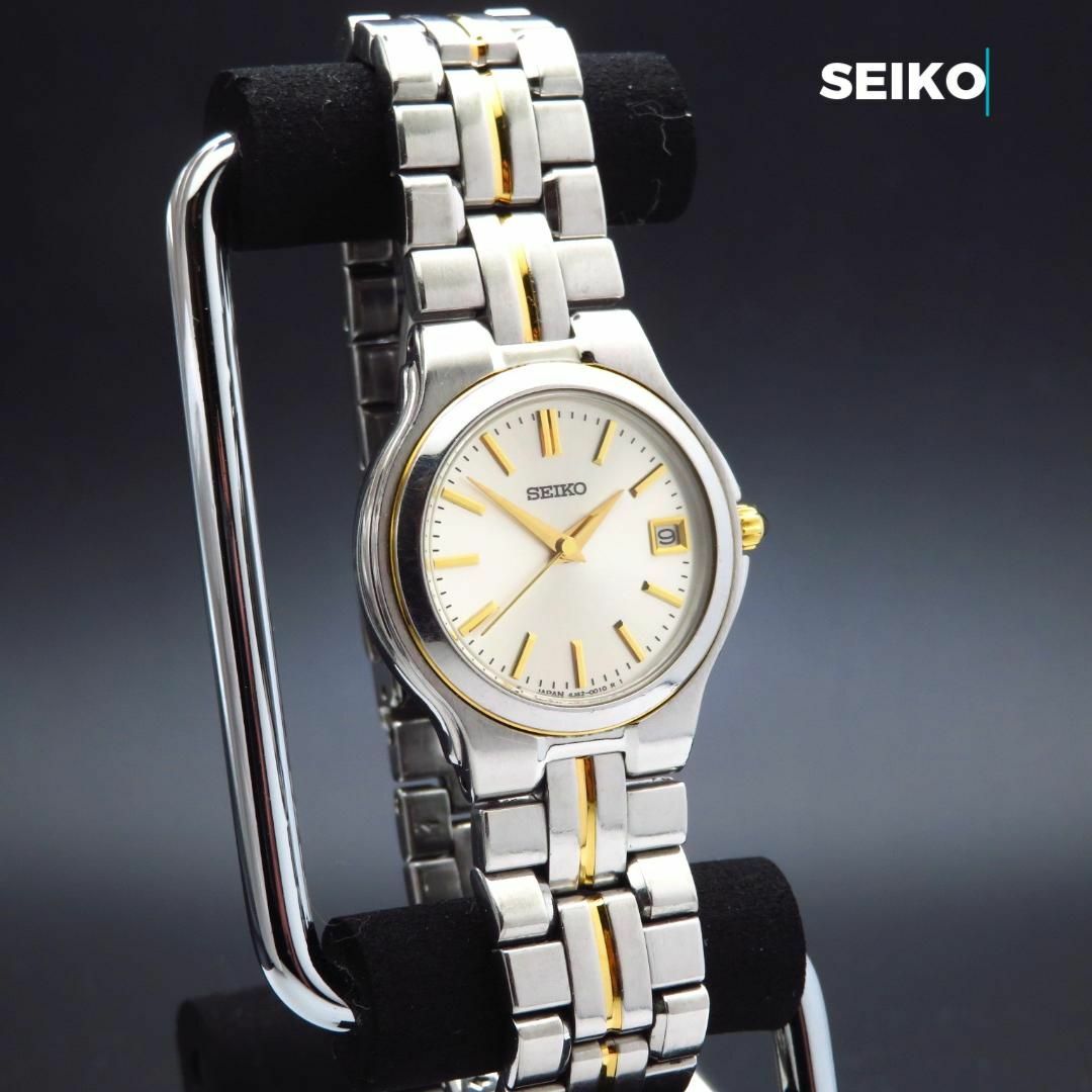 SEIKO(セイコー)のSEIKO 腕時計 デイト コンビカラー シンプルデザイン レディースのファッション小物(腕時計)の商品写真