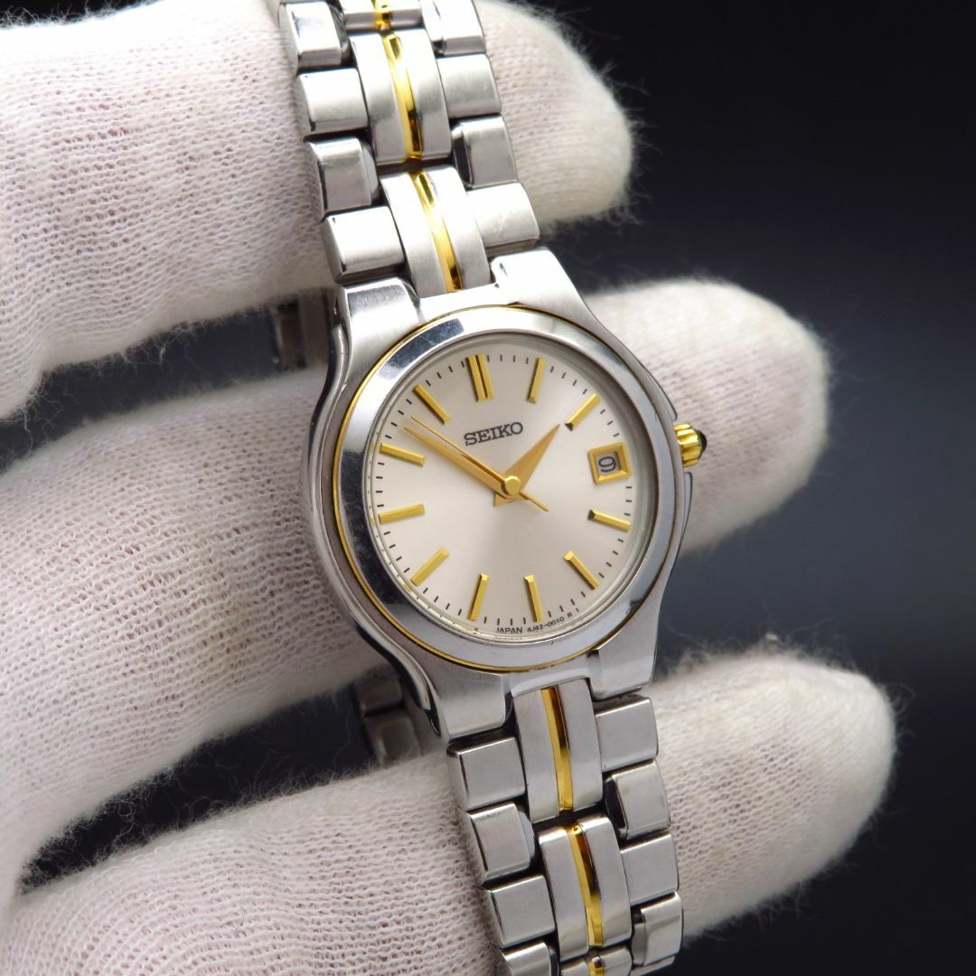 SEIKO(セイコー)のSEIKO 腕時計 デイト コンビカラー シンプルデザイン レディースのファッション小物(腕時計)の商品写真