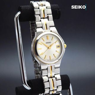 セイコー(SEIKO)のSEIKO 腕時計 デイト コンビカラー シンプルデザイン(腕時計)