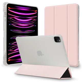 iPad Pro 12.9 第6/5/4世代 用 ケース　半透明　ピンク(iPadケース)