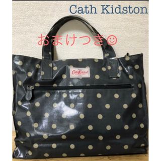 キャスキッドソン(Cath Kidston)のCath Kidston ドット 水玉 ビニールトート おまけ付き♪(トートバッグ)