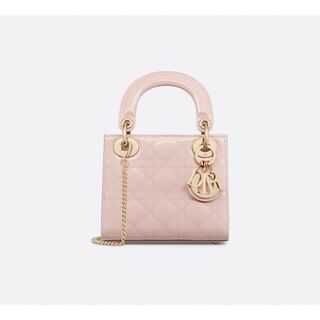 クリスチャンディオール(Christian Dior)の新作 新品 定価以下 LADY DIOR ミニバッグ パウダーピンク ピンク(ショルダーバッグ)