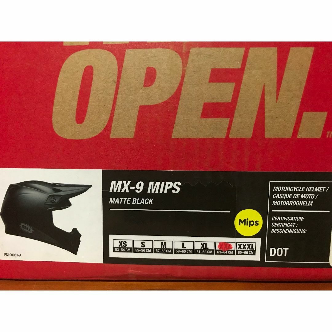 BELL MX-9 MIPS XXL オフロード ヘルメット マットブラック BELL MX-9 MIPS XXL オフロード ヘルメット マットブラック