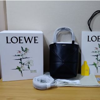 ロエベ(LOEWE)のロエベ　パズル フォルド トート ミニ　ブラック(トートバッグ)