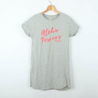 ビラボン(billabong)のビラボン 半袖Tシャツ チュニック ラウンドヘム スポーツウエア レディース Mサイズ グレー BILLABONG(Tシャツ(半袖/袖なし))