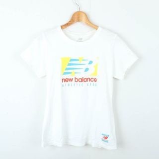 ニューバランス(New Balance)のニューバランス 半袖Tシャツ ロゴT  スポーツウエア レディース Lサイズ ホワイト NEW BALANCE(Tシャツ(半袖/袖なし))