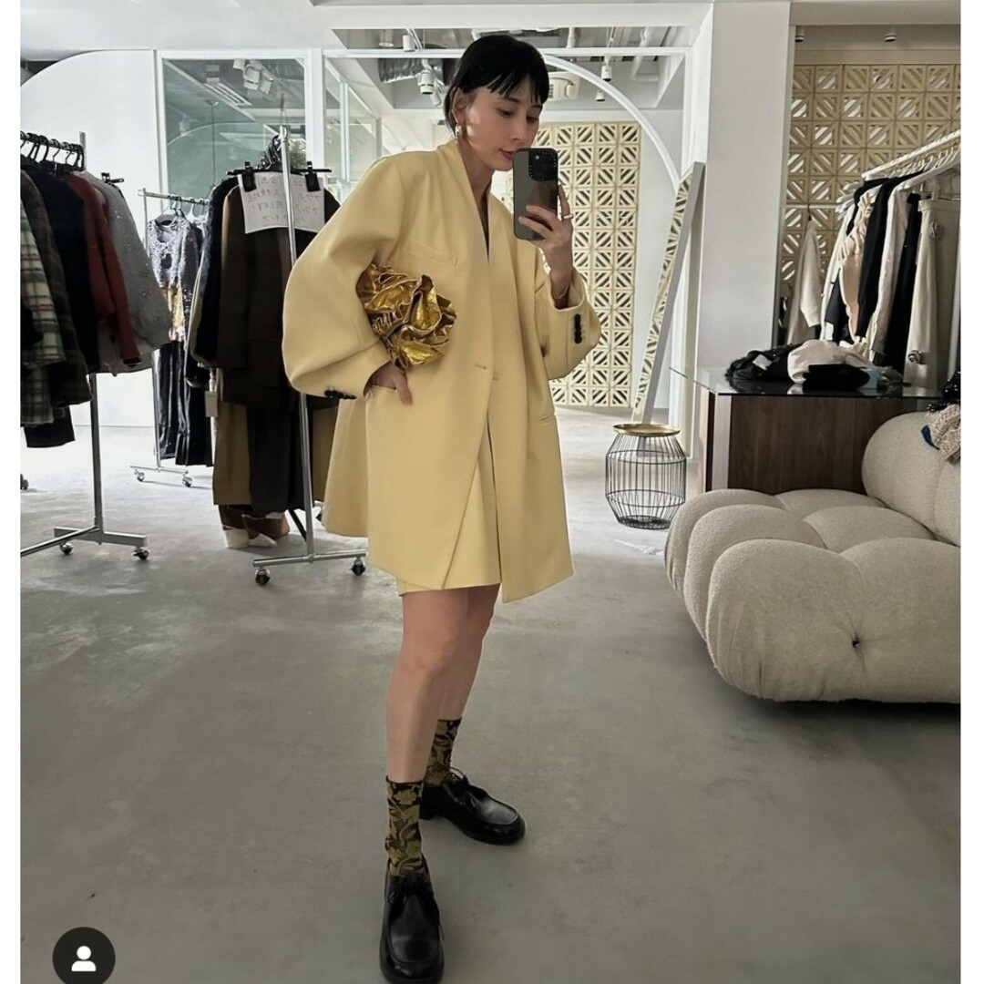2WAY ARCH SLEEVE JACKET バターイエロー Mサイズ ジャケット 2WAY ARCH SLEEVE JACKET バターイエロー Mサイズ ジャケット