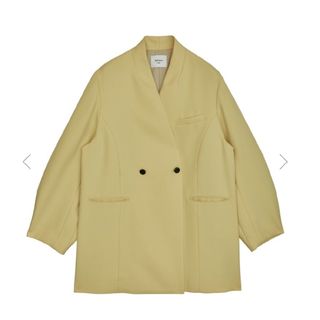 アメリヴィンテージ(Ameri VINTAGE)の2WAY ARCH SLEEVE JACKET　バターイエロー　Mサイズ(テーラードジャケット)